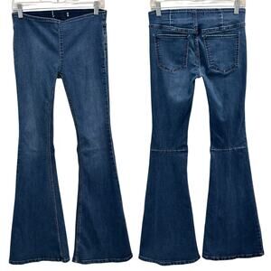 We The Free Penny Pull-On Flare Jeans Goodie Goodie Wash Retro Hippie Boho Sz 27